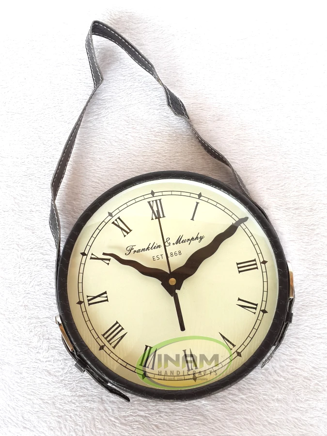 
Round classic hanging wall clock, wall clock, Nautical marine style clock 