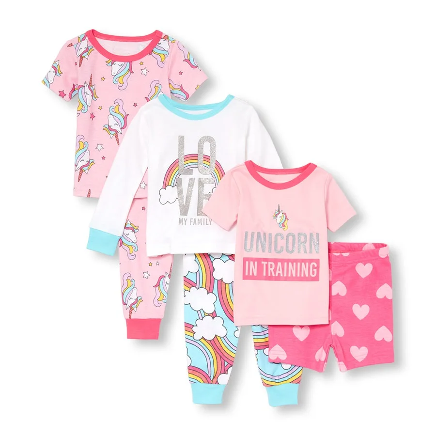 Girls Flamingo Printed Short Pajama Set - Buy Girls Pj Sets,Girls ...