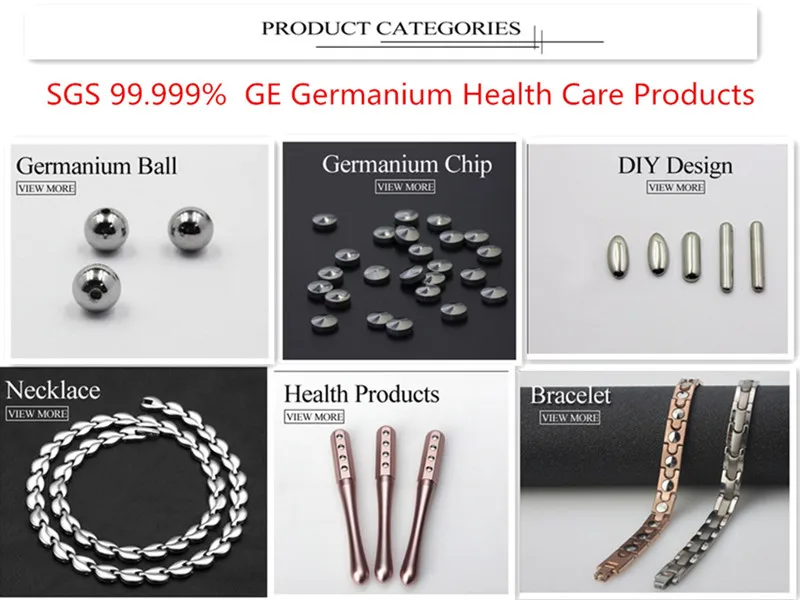 99.9998% high purity germanium chip with 5*1.5 tapered germanium 