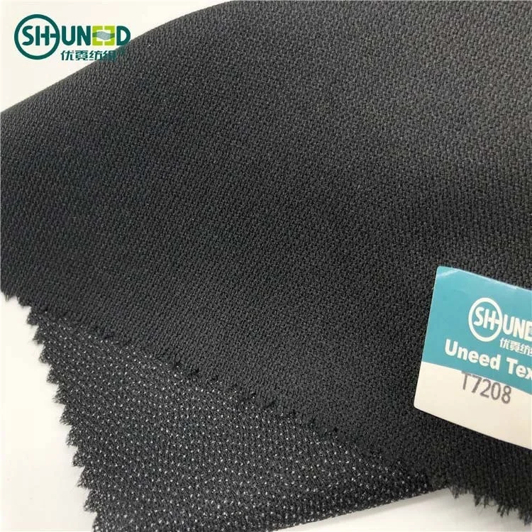 
Best selling 80gsm fusing fabric twill weaving woven interlining Adhesive 80 woven tailored interlining for jacket, suits, coats 