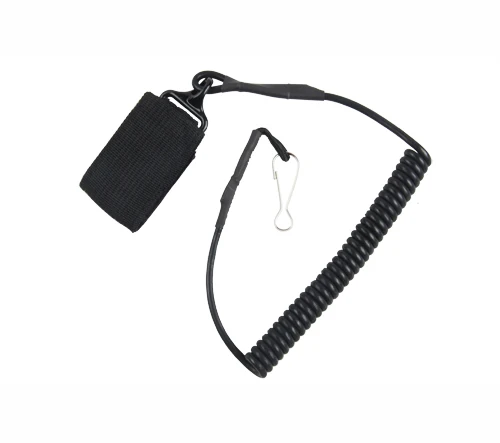

Adjustable Tactical Pistol Hand Gun Secure Spring Lanyard Sling HK13-0044