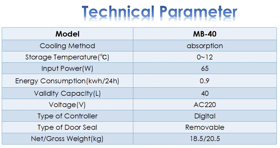 Orbita 30/40/60L Silent Cheap Ammonia Smart Glass Door Absorption Mini Fridge Electronic Refrigerators Systems Hotel Minibar