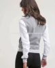 Custom varsity jacket baseball with leather sleeves,New Stylish Grey Cotton Fleece Urban Classics Varsity Jacket,