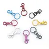 Jewelry pendant accessories Colorful metal lobster button two-piece key ring
