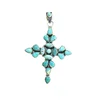 Refined Turquoise 925 Sterling Silver Designer Pendant