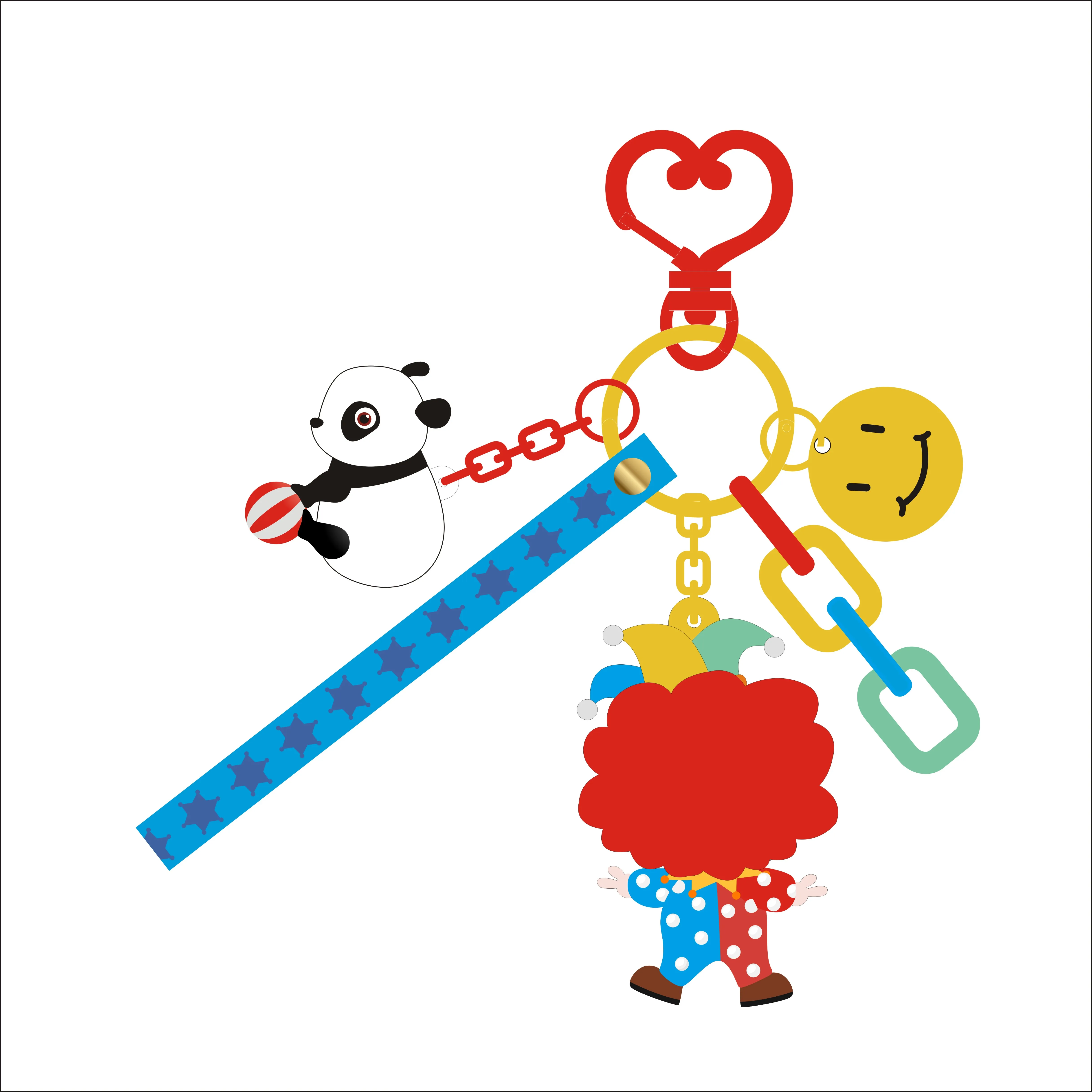 寻找分销商批发商零售商3d图pvc小丑钥匙扣与表带