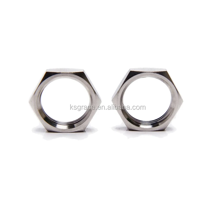 Din 439 Thin Panel Nut Stainless Steel Hex Panel Nuts Chamfered Hexagon