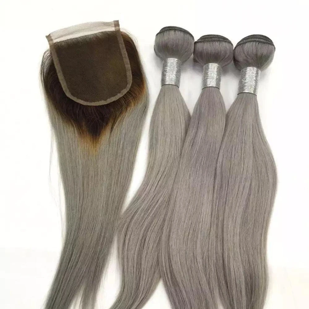

Hot new products for 2018 grey remy human hair brazilian body wave hair wholesale, 1b
