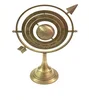 Antique Brass Armillary Globe Sphere with Arrow