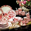 High Grade Ceramic Dinnerware Set Fine Bone China Tableware Set
