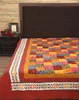 Indian handmade bedspreads,ethnic embroidered patchwork bedding-bedcover