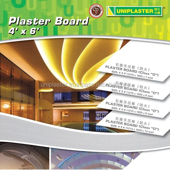 Iso Approved Plaster Ceiling Board Malaysia With High