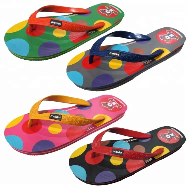 polka dot flip flops