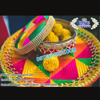 Punjabi Wedding Phulkari Sweet Box Punjabi Wedding Decoration