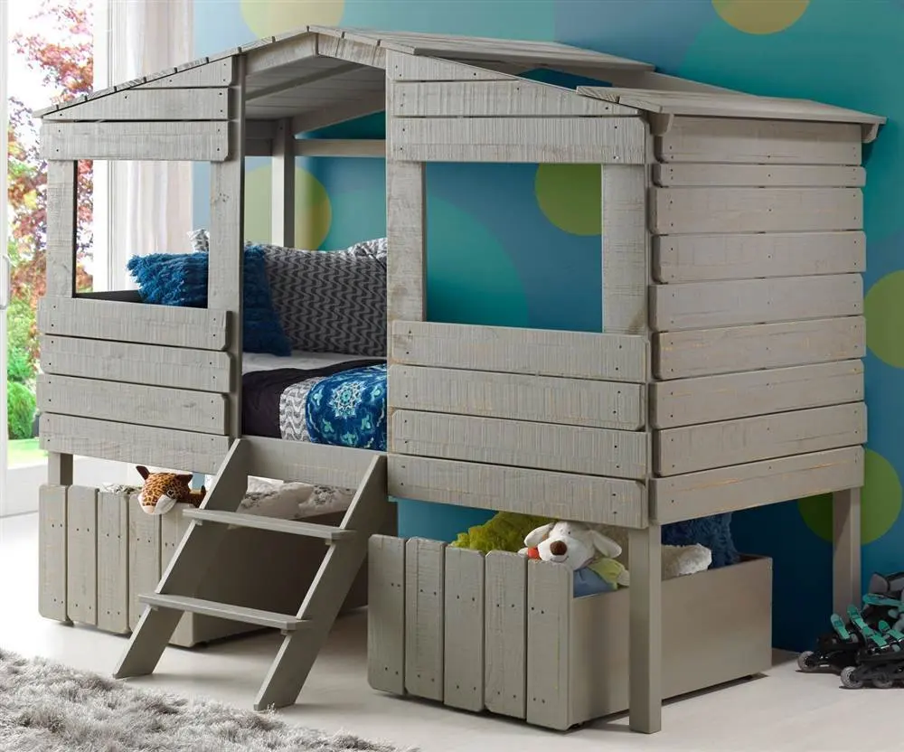 donco twin loft bed with slide