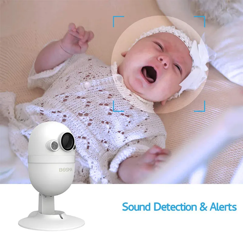 
Bosma Pet/Baby Monitor HD 1080p video, motion and sound detection with 2-way talk 