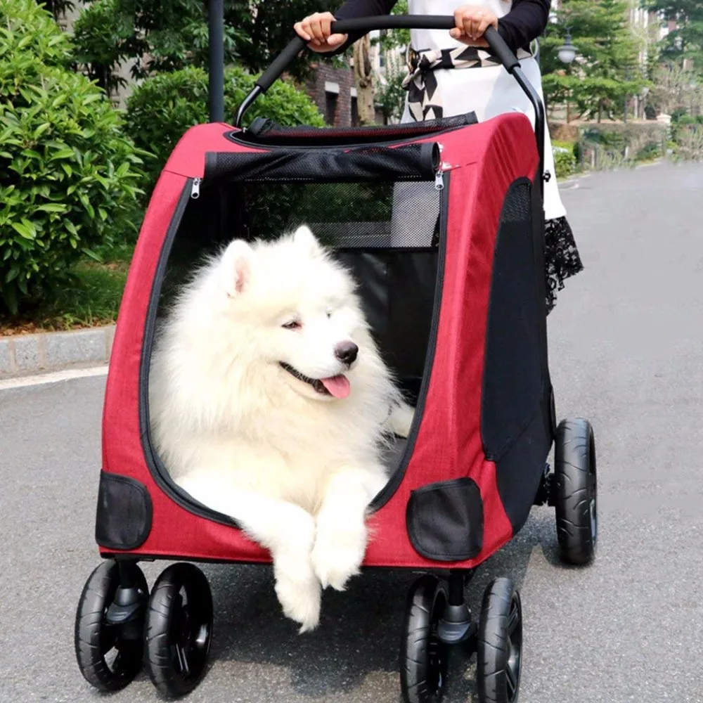 Disabled Dog Assisted Vehicle Carrier Injured Dog Scooter Stroller