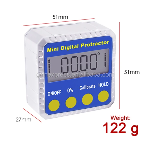 Angle Protractor Magnet Bevel 360 Degree Digital Inclinometer Level Meter DE
