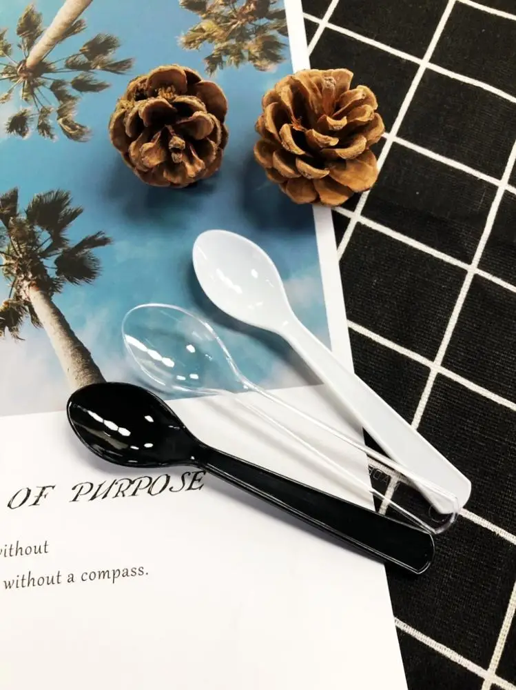 
High quality disposable cutlery plastic tea spoon 