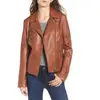 Leather Jacket Women Stud/rivet Moto Biker Zip Coats Chaqueta Blazer Leather Jacket For Ladies Woman Lady Girl Jacket