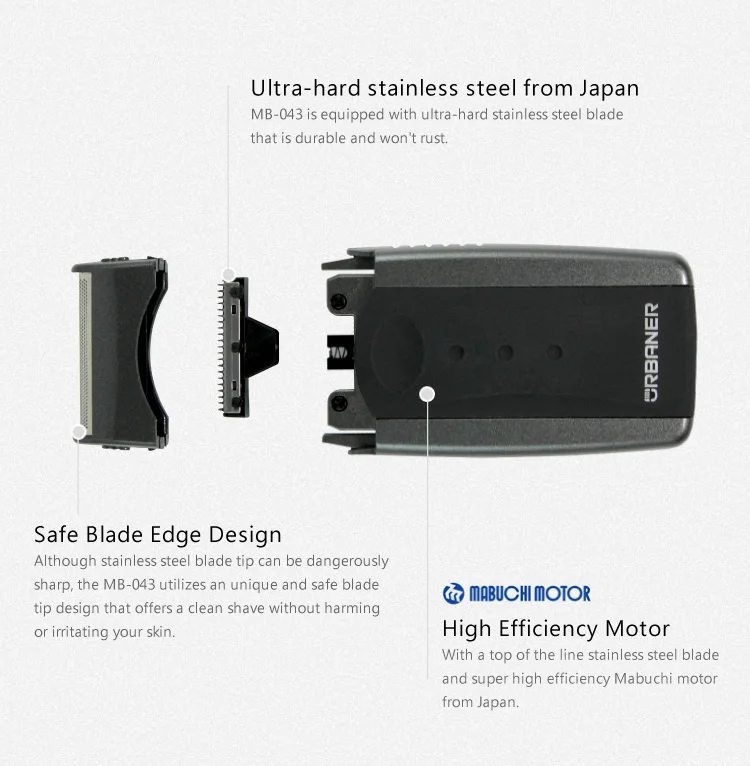 Hair Razor Mini Pocket Type【URBANER】MB-043
