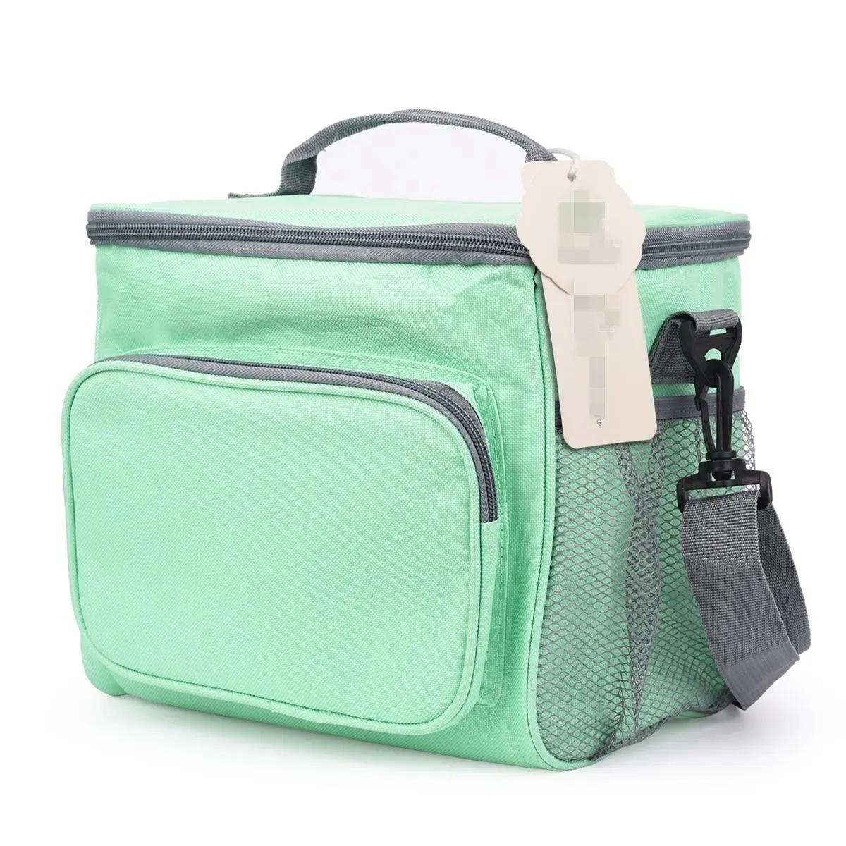 mint green lunch bag