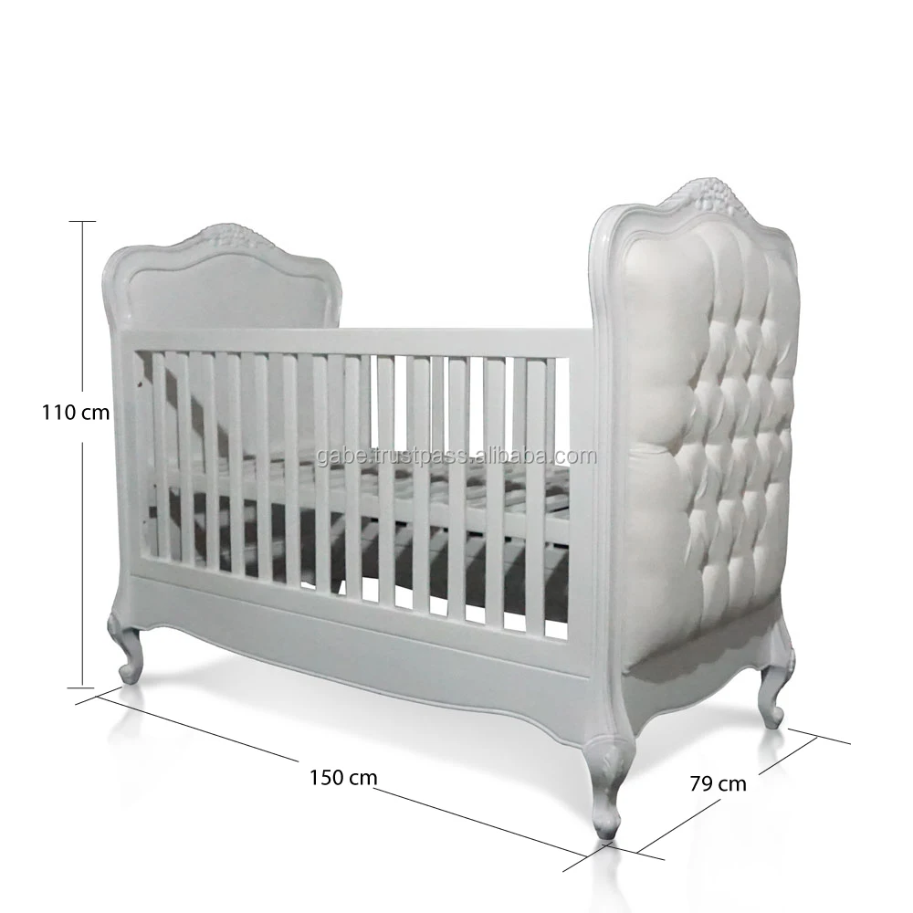 distressed baby crib