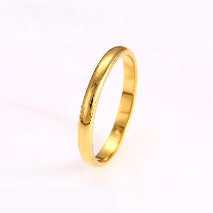 

12695 xuping low price jewellery classic design smooth gold ring design for men