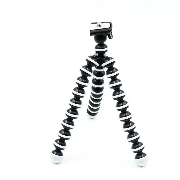 

FT-01 Leadwin Hot Sales Hheap Octopus Tripod Flexible Tripod Stand For Dslr Camera And Phone, Black & white