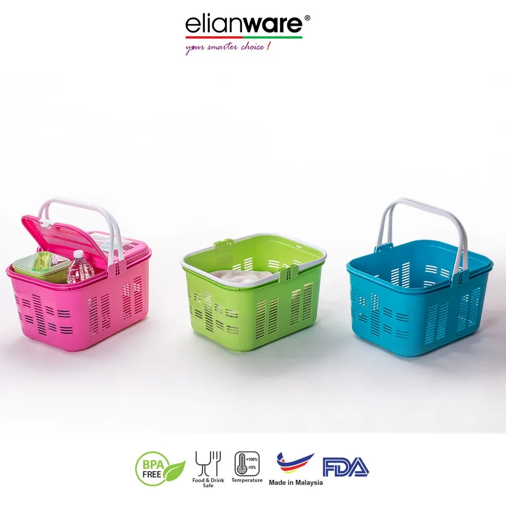 Animal Carry Plastic Picnic Basket With Handle And Lid Buy Small Animal,Plastic Basket Handles