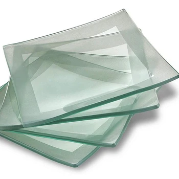 Elegant Designed Tempered Glass Dessert Plates Microwave Safe