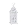 White Temple Moroccan Style Candle Lantern For Decoration