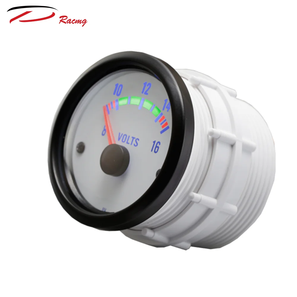 52mm 2 Color Led Backlight Boat Volt Gauge For Car Automobile Auto