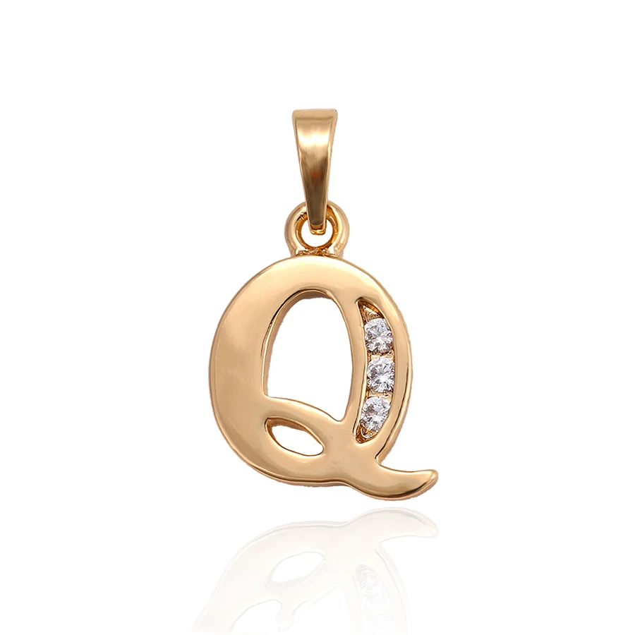 

33016 xuping 18k gold plated fashion alphabet letter charms design pendant