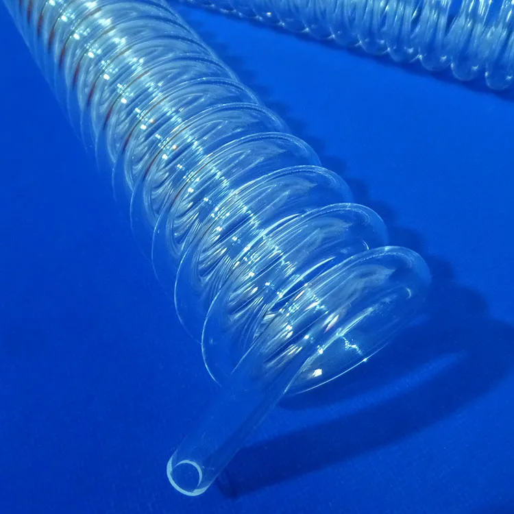 
Transparent large quartz tube spiral quartz glass tube accept custom 