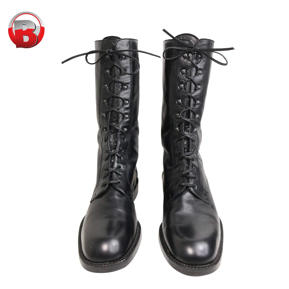 genuine leather combat boots