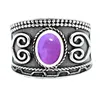 Bottom price Amethyst 5 * 7 mm oval 925 silver ring jewelry