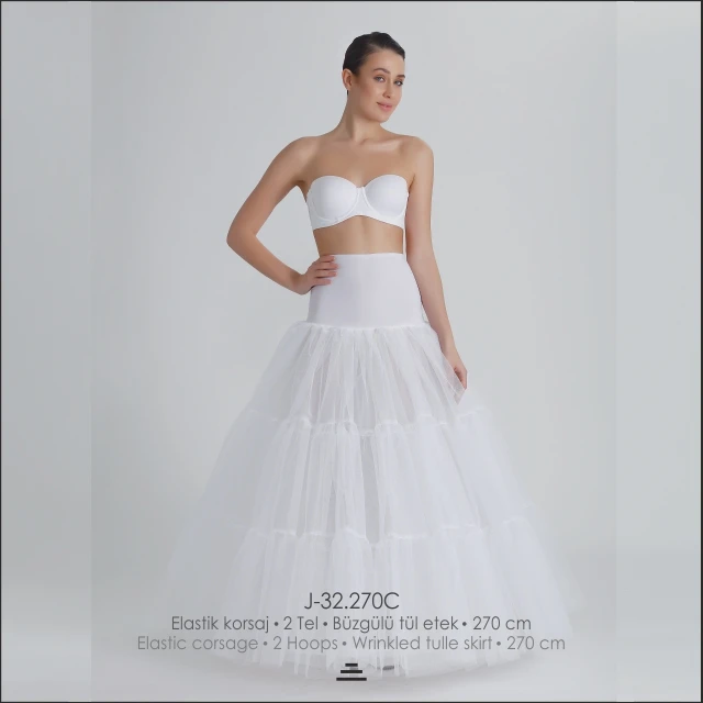 
High Quality Tulle Skirt With Corsage Petticoat Wholesale 