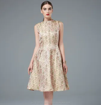 brocade one piece dresses