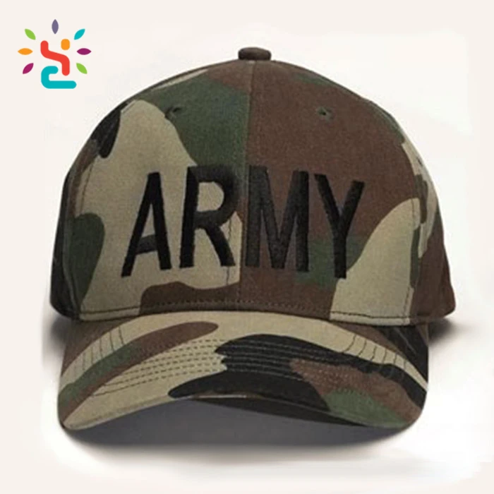 Custom Embroidery Indian Army Cap 