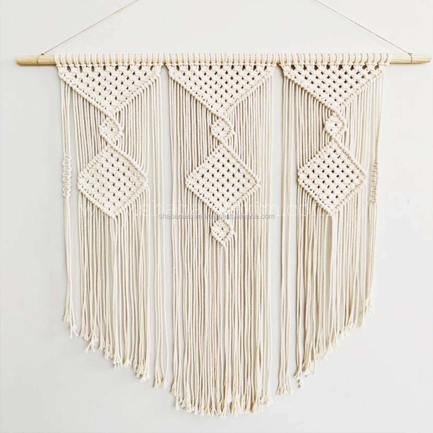 Extra Large Modern Macrame Wall Hanging Decorative Blue Macrame Boho