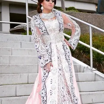 Crystals Work Wedding Designer Moroccan Bridal Kaftan 2020 