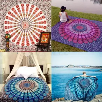 Psychedelic Indian Mandala Tapestries Boho Decor Wall Hanging Bohemian Peacock Mandala Tapestry Buy Psychedelic Indian Mandala Tapestries Boho Decor