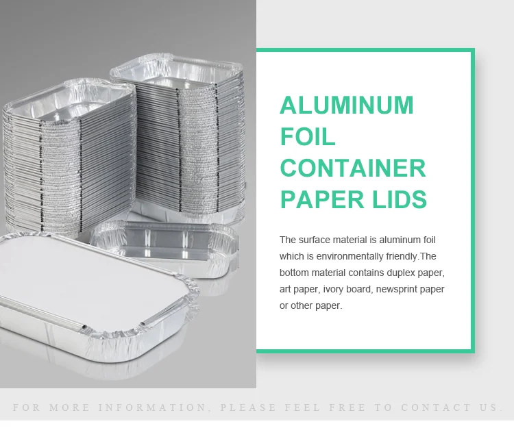 Aluminum Foil Board Lids For Container /lid For Disposable Aluminum
