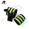 Solid Black heavy wrist wraps with new pattern weightlifting and powerlifting wrist wrap by RC FITNESS WEAR
