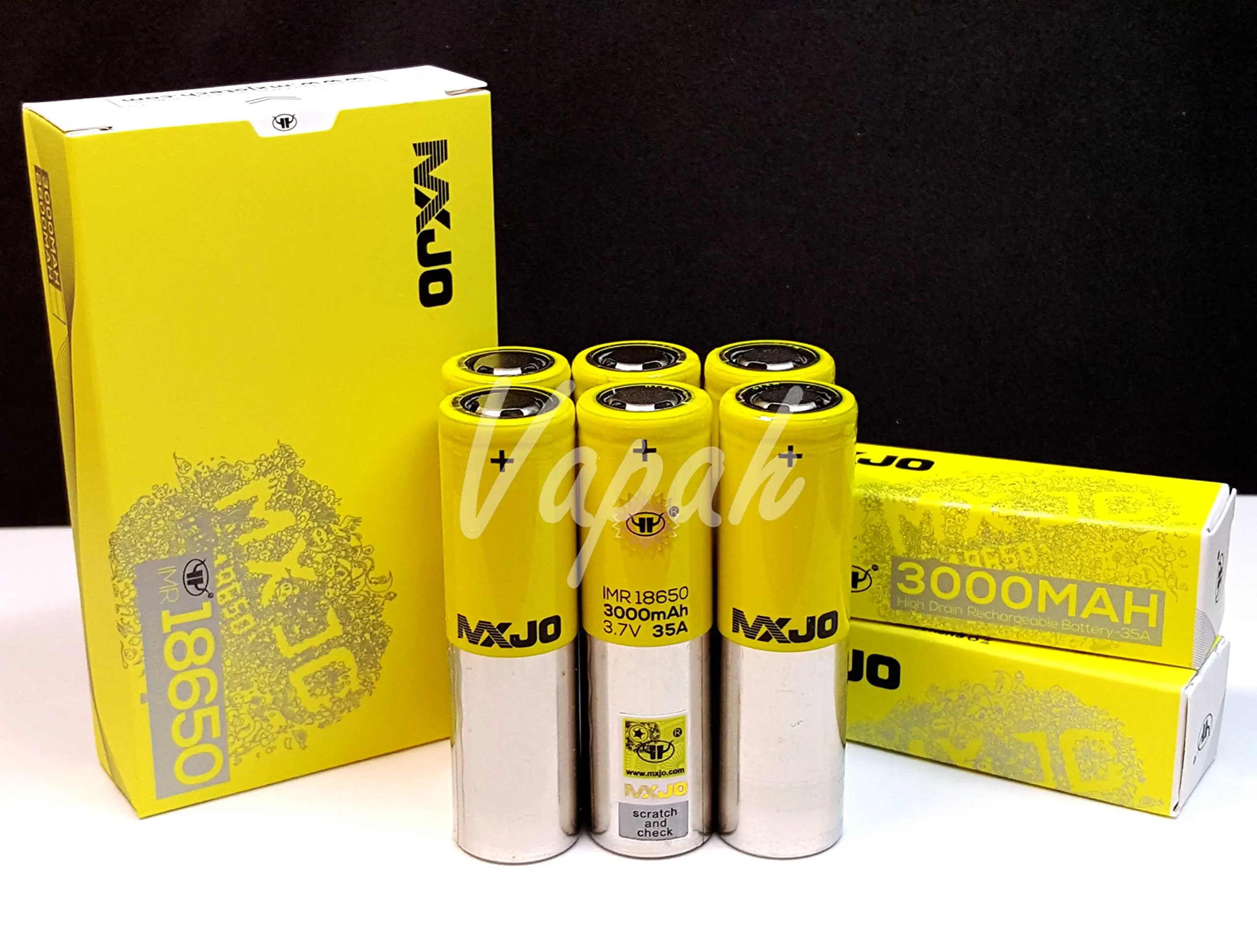 4 Ohmash 3.7V 30A 2500 mAh 18650 Flat Top High Drain Rechargeable Battery