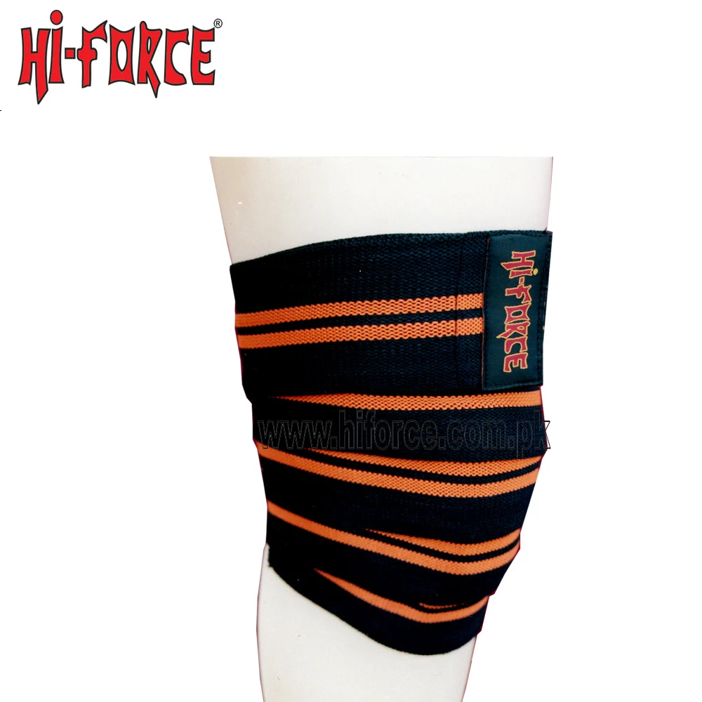 Custom Adjustable Powerlifting Gym Knee Wraps Elastic Support - Buy ...