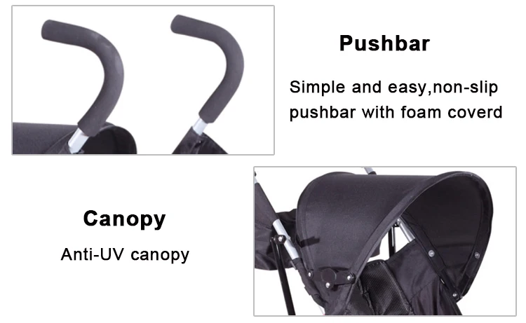 China Factory Best Selling EVA Small Size Foldable Easily Carry Light Baby Stroller
