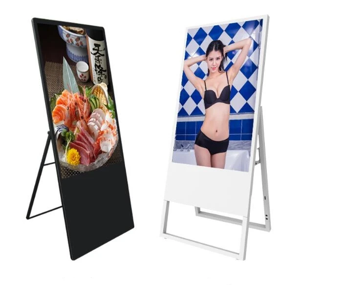2018 New Type 43 inch floor standing portable digital signage lcd advertising display