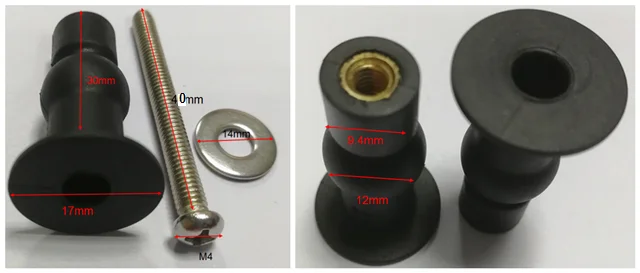 SHEDL Toilet Seat Cover Rubber Grommet for Kohler - NBR70